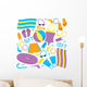 Pool Items Wall Decal