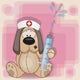 Dog nurse Wall Mural