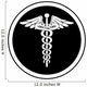 Emergency Caduceus Wall Decal