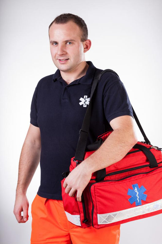 Rescuer going to help patient Wall Mural