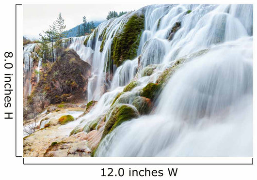 jiuzhaigou waterfall in autumn Wall Mural