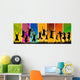 jumping young people Wall Mural