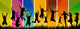 jumping young people Wall Mural