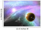 Fantasy deep space nebula with planet and stars Wall Mural