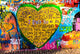 graffiti of heart with inscription "I LOVE YOU" Wall Mural