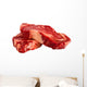Ribeye steaks isolated on white background Wall Decal