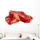 Ribeye steaks isolated on white background Wall Decal