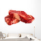 Ribeye steaks isolated on white background Wall Decal