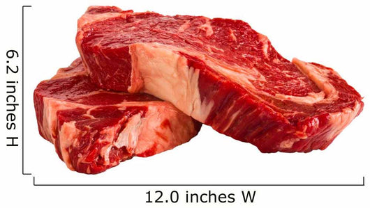 Ribeye steaks isolated on white background Wall Decal