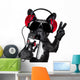 Dj French Bulldog Wall Decal