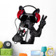Dj French Bulldog Wall Decal