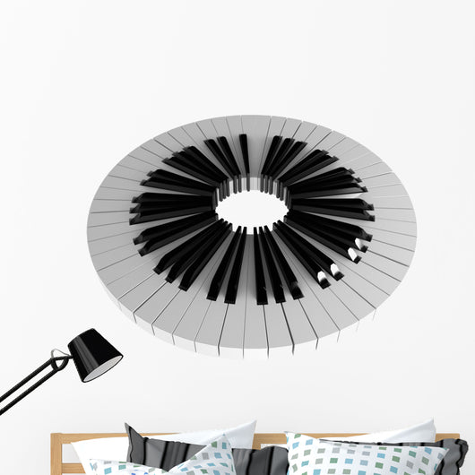 Piano Keys Musical Wall Decal