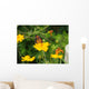 Flowers and Butterfly Wall Mural