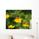Flowers and Butterfly Wall Mural