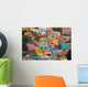 colorful buildings in Mexico Wall Mural