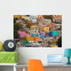 colorful buildings in Mexico Wall Mural