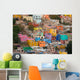 colorful buildings in Mexico Wall Mural