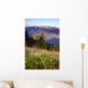 Wildflowers Cover Hillside Olympic Wall Mural