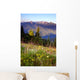 Wildflowers Cover Hillside Olympic Wall Mural