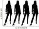Black Silhouettes Females Standing