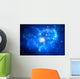 Globular cluster with nebula in the foreground Wall Mural