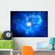 Globular cluster with nebula in the foreground Wall Mural