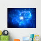 Globular cluster with nebula in the foreground Wall Mural