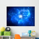 Globular cluster with nebula in the foreground Wall Mural