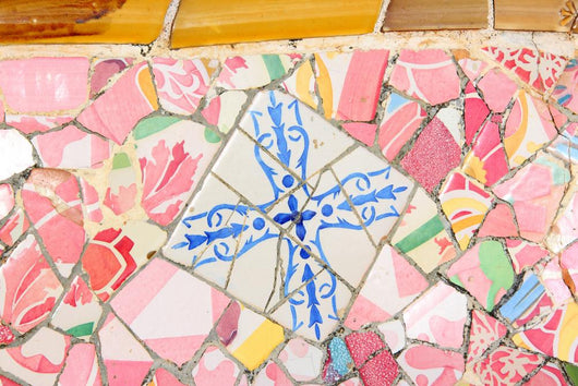 Barcelona Spain Gaudi Mosaic