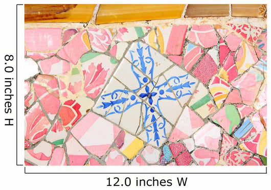 Barcelona Spain Gaudi Mosaic