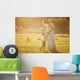 Small boy kissing belly of his pregnant mother outdoors Wall Mural