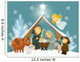 Cartoon Nativity Scene Wall Decal