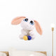 Easter Rabbit and Colorful Eggs. Wall Decal