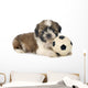 Soccer Puppy Shitzu Wall Decal