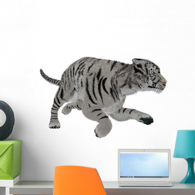 White Tiger shown on a wall