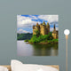 beautiful fairy castle in lake - Chateau de Val, France Wall Mural