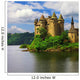 beautiful fairy castle in lake - Chateau de Val, France Wall Mural