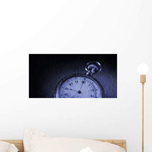 Pocket Watch In Black And White Wall Mural