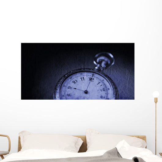 Pocket Watch In Black And White Wall Mural