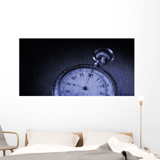 Pocket Watch In Black And White Wall Mural