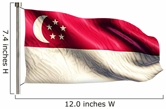 Singapore National Flag Wall Decal
