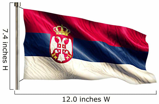Serbia National Flag Wall Decal