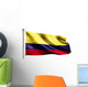 Colombia National Flag Isolated 3D White Background Wall Decal