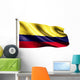 Colombia National Flag Isolated 3D White Background Wall Decal