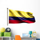 Colombia National Flag Isolated 3D White Background Wall Decal