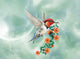 Fantastic  hummingbird with flowers Wall Mural