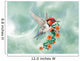 Fantastic  hummingbird with flowers Wall Mural