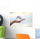 Crystal ball on hand Wall Mural