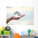Crystal ball on hand Wall Mural