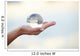 Crystal ball on hand Wall Mural